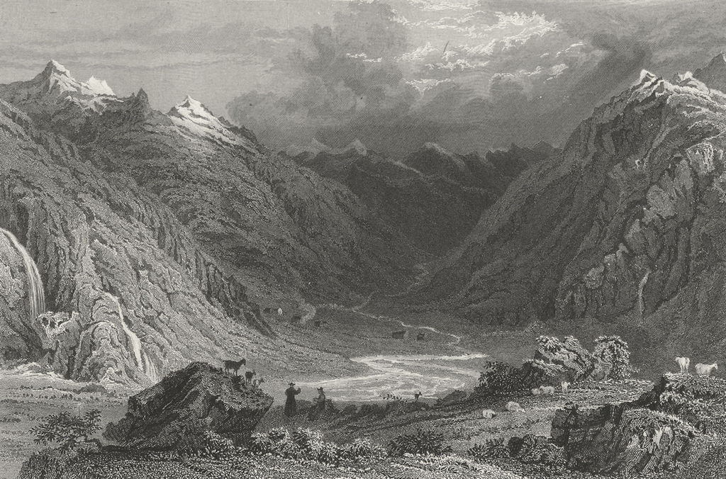 GERMANY. Middle Rhine, valley of Curlim. Tombleson 1830 old antique print